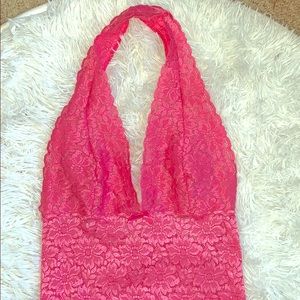 Victoria secret pink flowery Lacey onesie 🌸💎💋